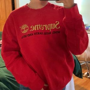 Supreme x timberland men’s sweat shirt